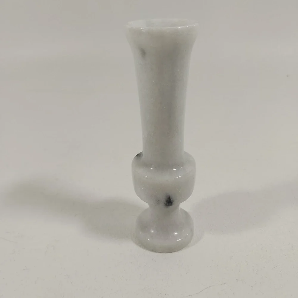 Small‎ VINTAGE turned Marble Bud Vase 4.5 in
